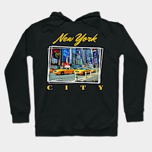 New York City Taxi Street Scene Hoodie